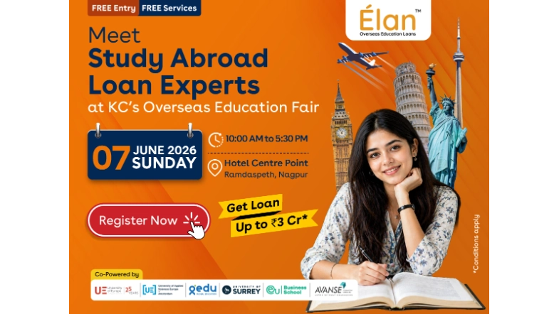Elan Study Abroad Loan Experts at KC Overseas Education Fair Nagpur
