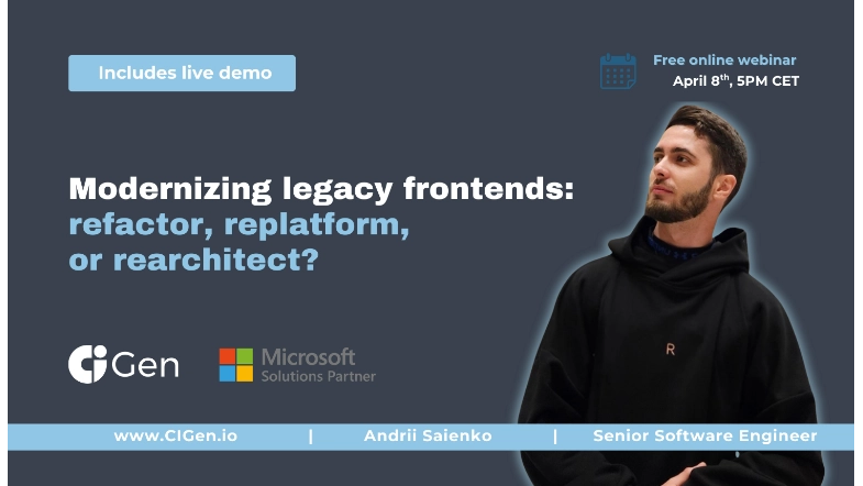 Modernizing legacy frontends refactor replatform or rearchitect