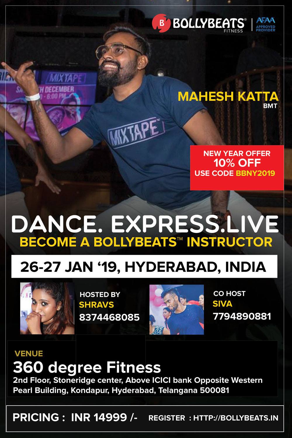 BollyBeats Instructor Training - Hyderabad 2019