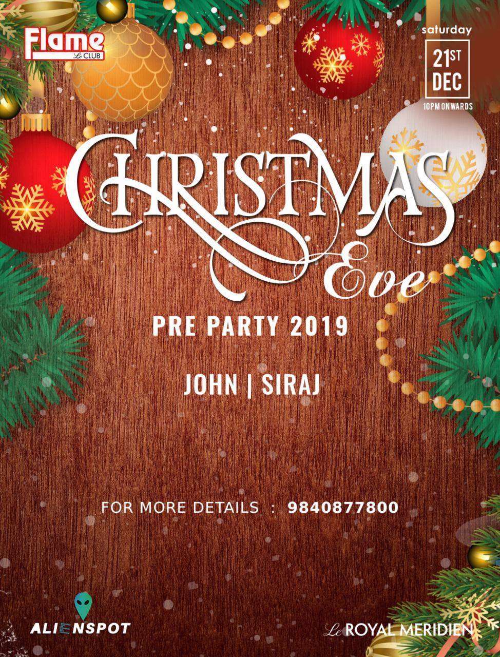 Christmas Eve Pre Party 2019