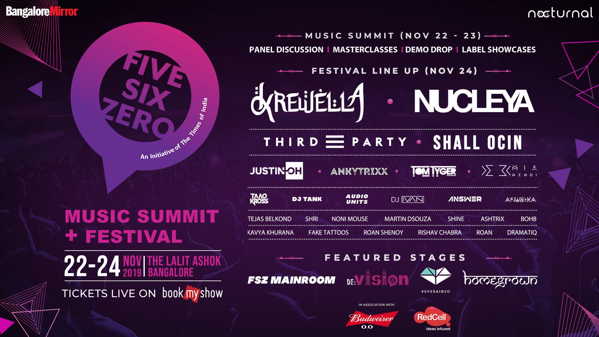 Five Six Zero 2019 - Music Festival (Sunday, Nov 24)