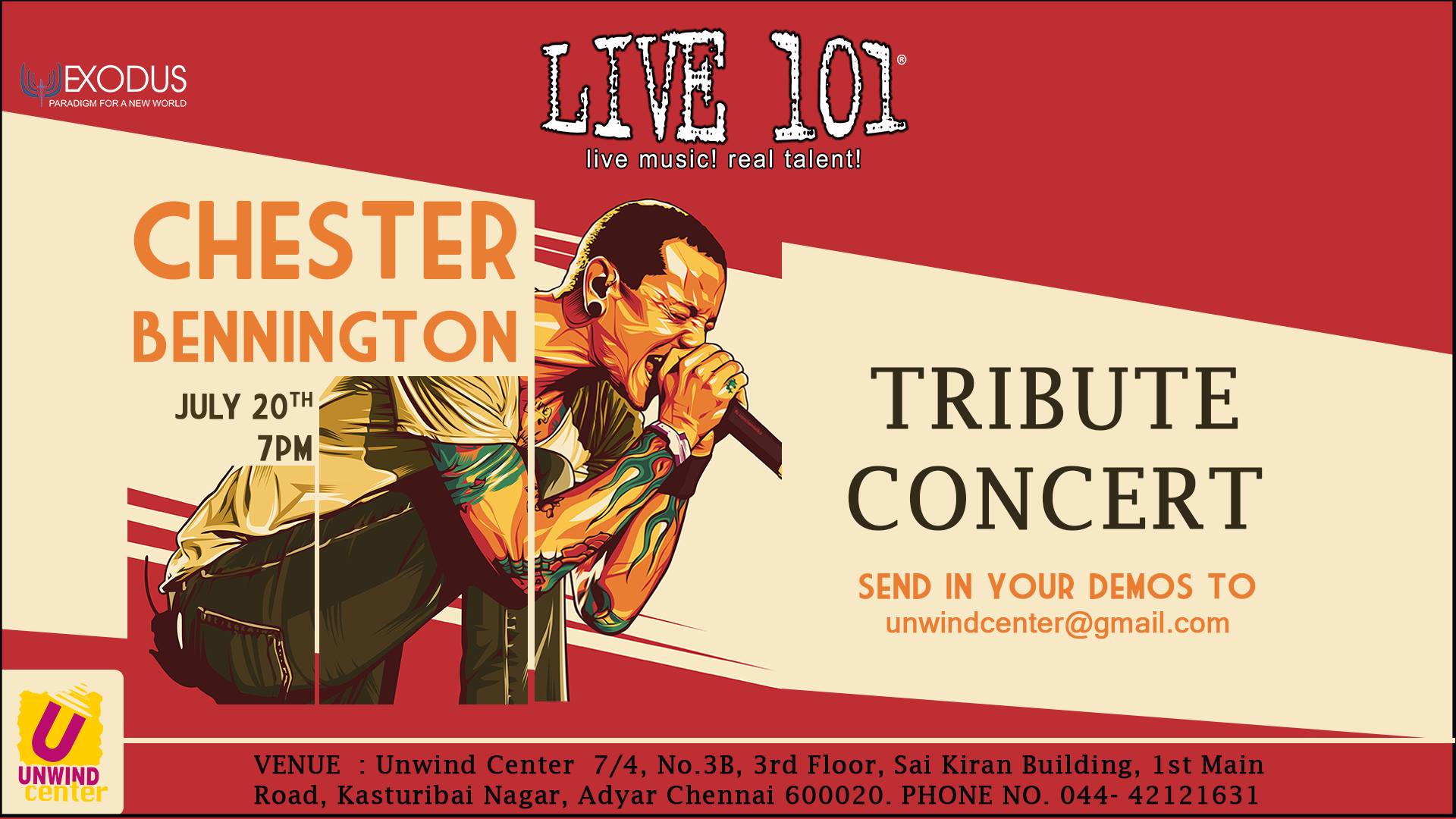 Live 101  Chester Bennington Tribute Concert