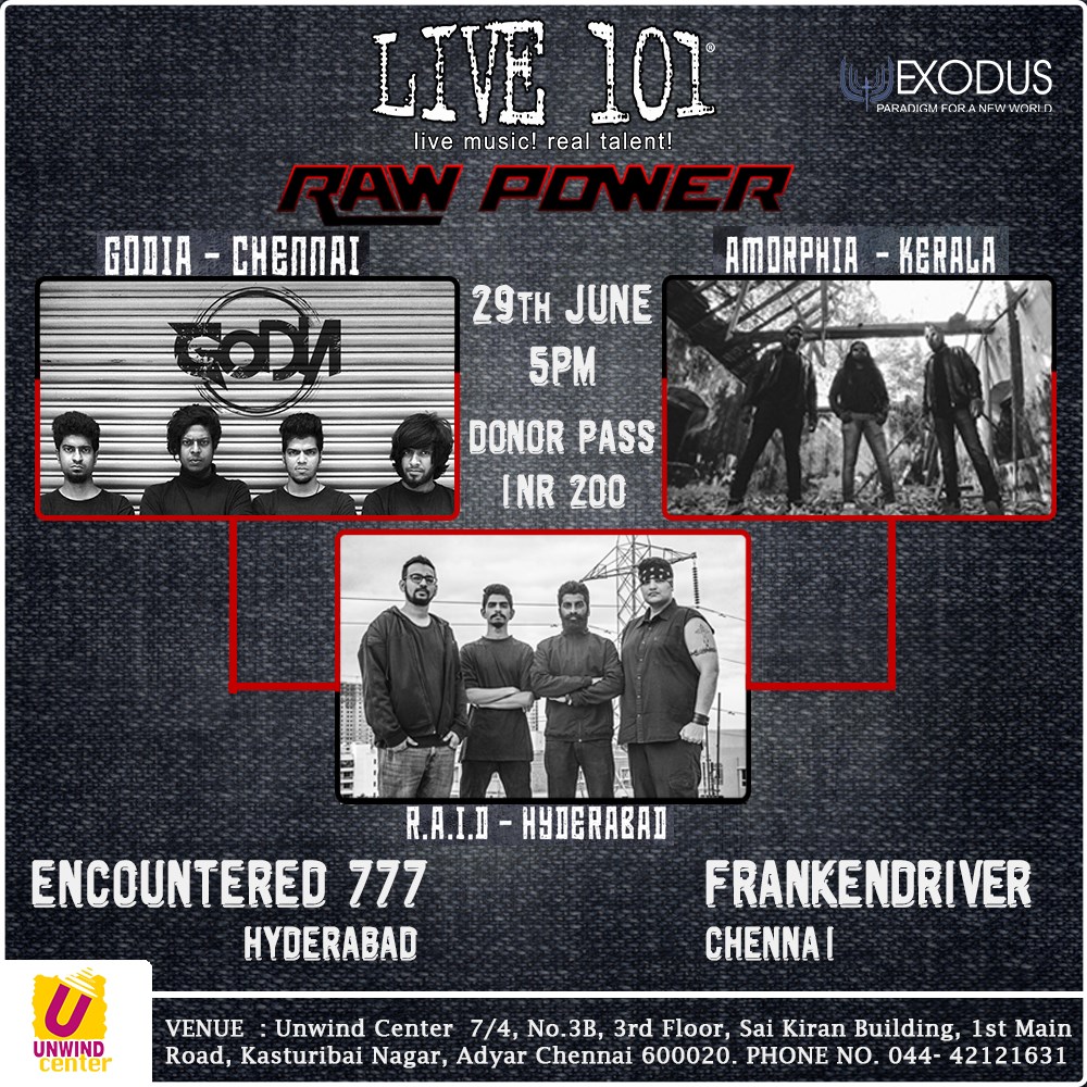 Live 101 presents Raw Power  A Metal Concert