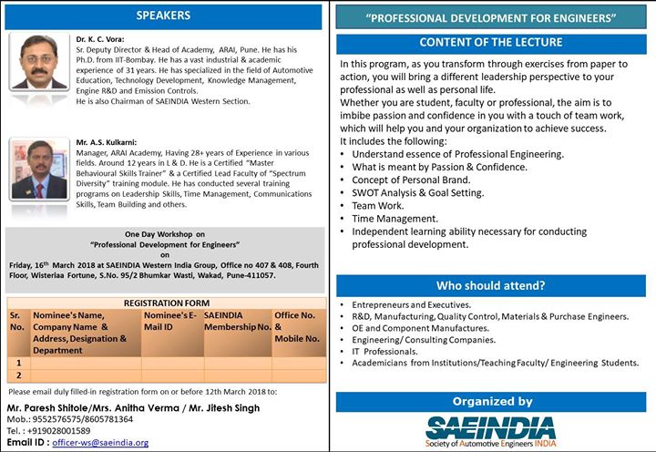 Professional Development for Engineers
