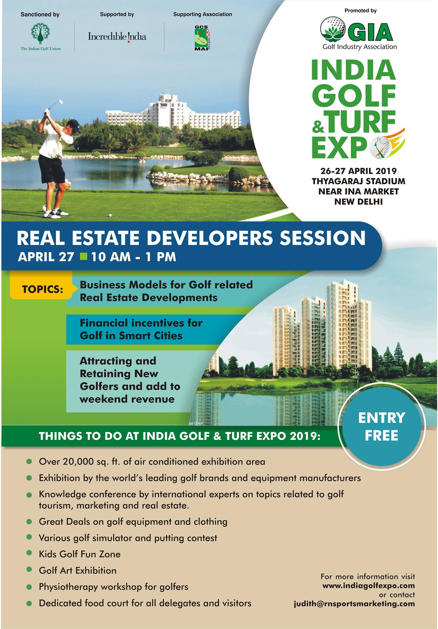 Real Estate Developers Session at India Golf & Turf Expo 2019