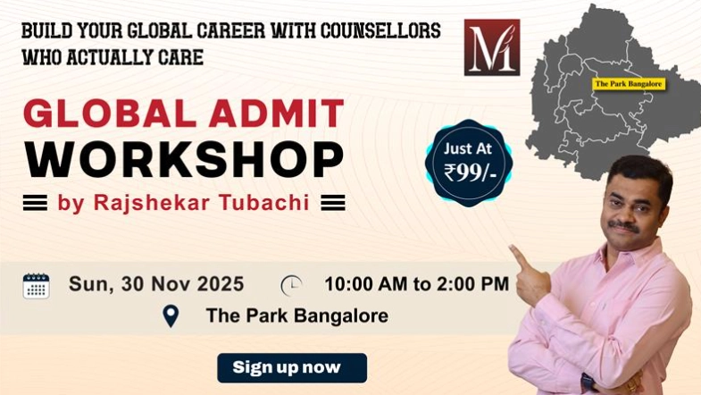 Rajshekar Tubachi's Global Admit Workshop Create Your Personal Study Abroad Blueprint