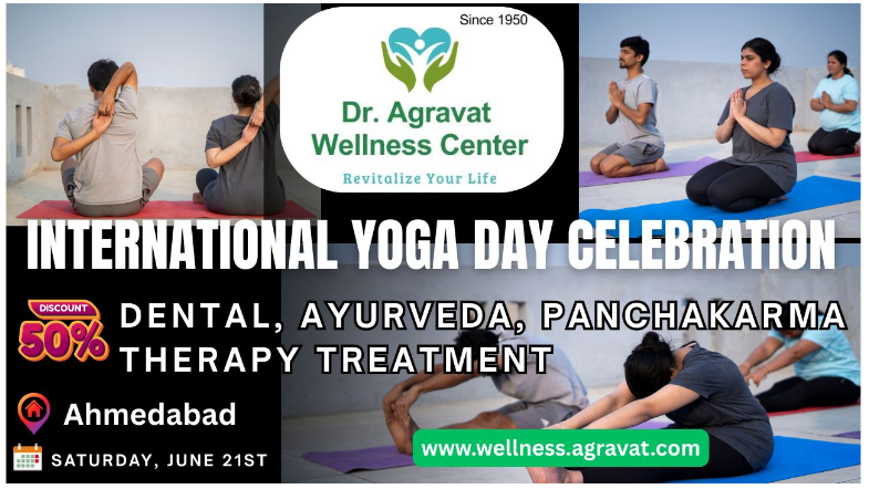 Dr Agravat Wellness Center Celebrates International Yoga Day with 50 Discount on Wellness Services