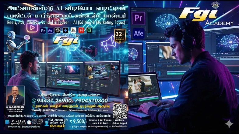 3 Days AI Video Editing  Content Making Workshop
