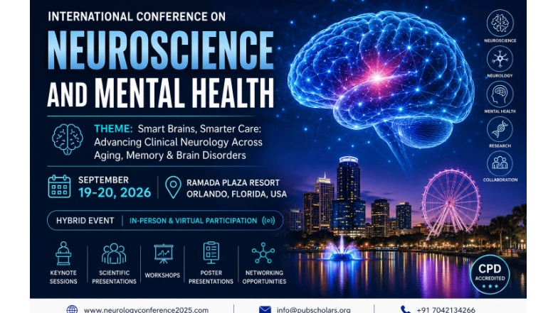 Neurology Conference 2026 in Orlando USA  International Neuroscience  Mental Health Summit
