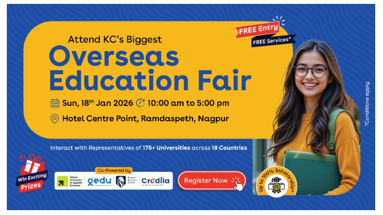Attend KCs Biggest Overseas Education Fair in Nagpur  January 18 2026