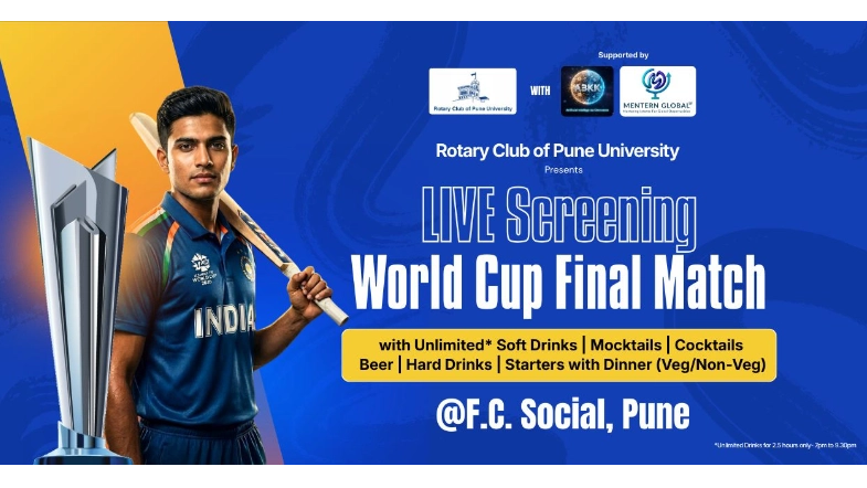 World Cup Final LIVE Screening with unlimited Soft Drinks, Mocktails, Beer and Hard Drinks with Food