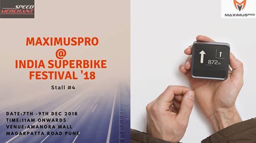 MaximusPro at India SuperBike Festival 2018