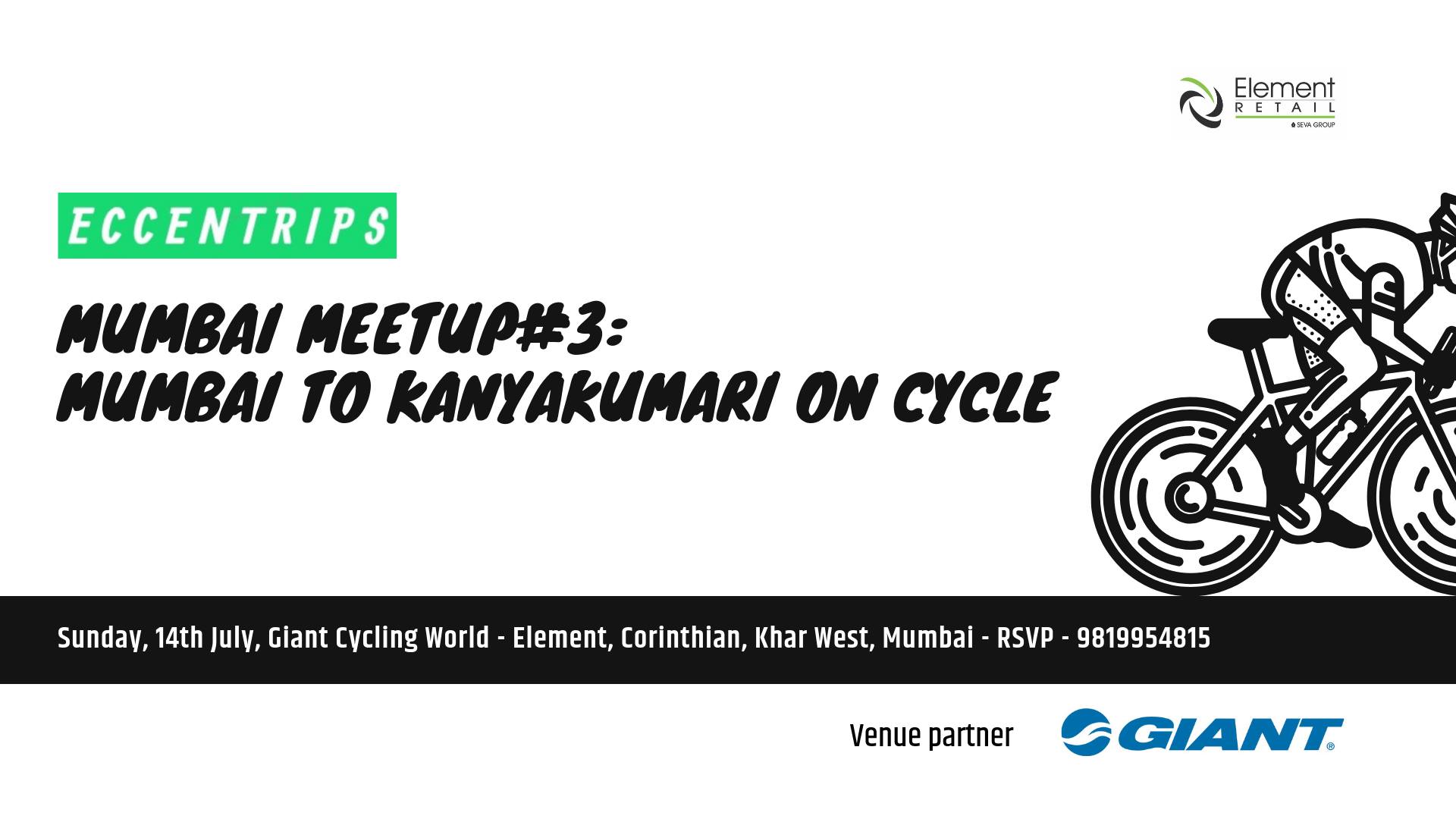 Eccentrips Meetup#3 : Mumbai to Kanyakumari on cycle